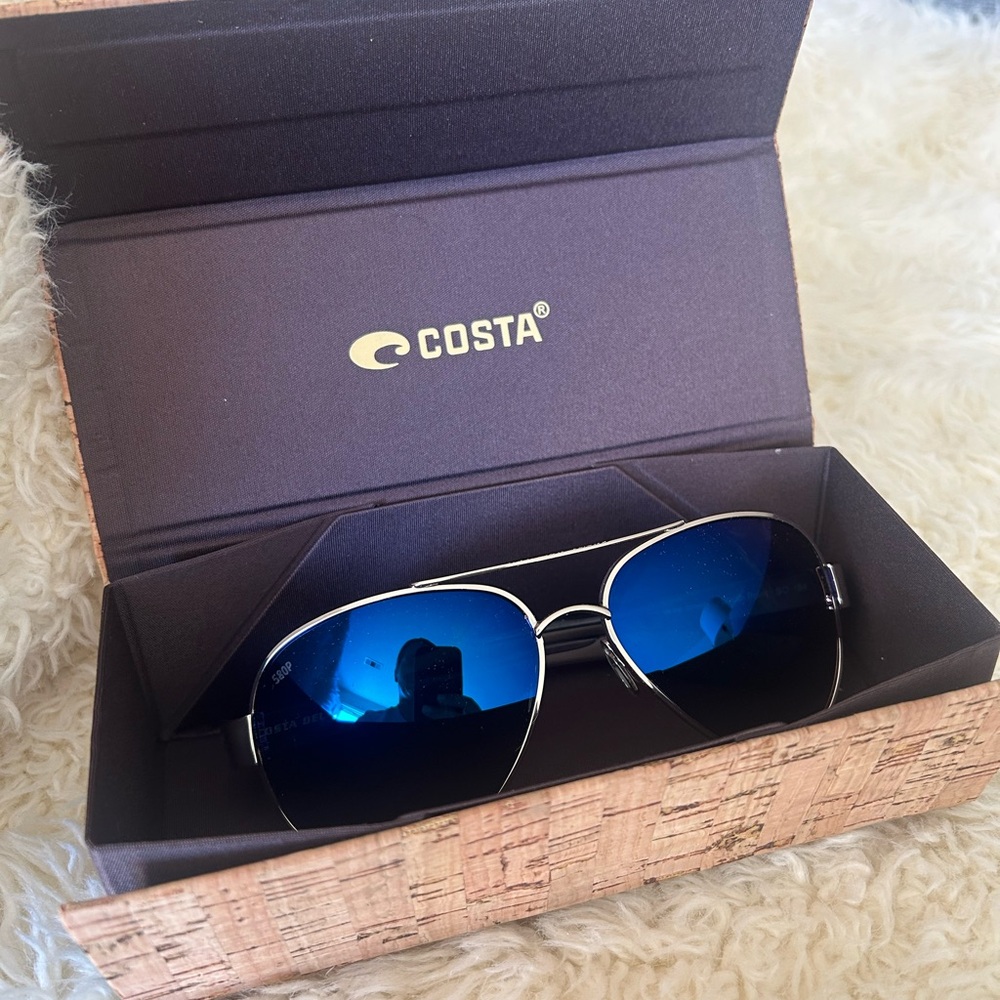 Costa South Point Blue Aviator Sunglasses - Picture 3 of 5